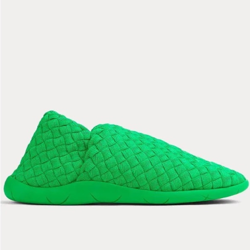 Bottega Veneta Green Intrecciato Quilted Slip-On Loafers - Picture 13 of 13